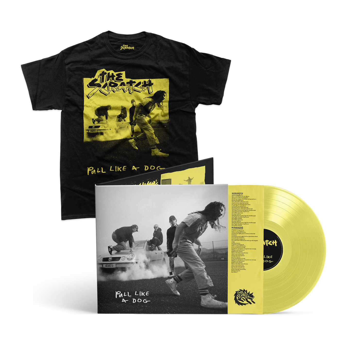 Pull Like A Dog T-Shirt + Vinyl Bundle