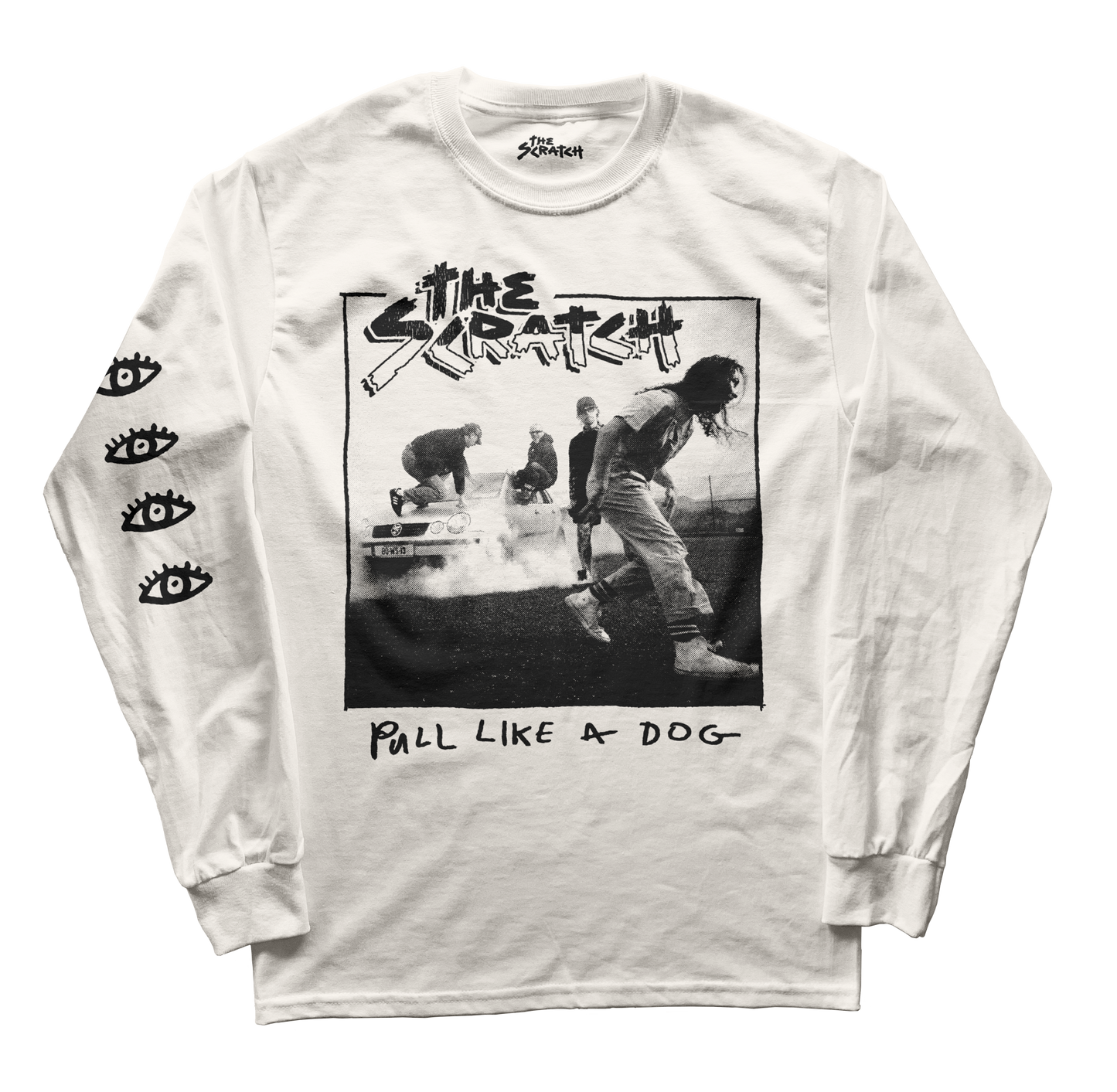 Pull Like A Dog White Longsleeve